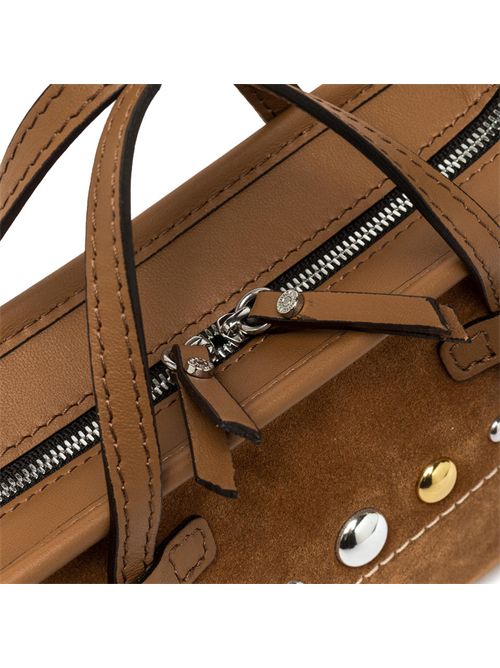Borsa Marcella Joy in suede con borchie GIANNI CHIARINI | BS 12406 TNGRCARAMEL